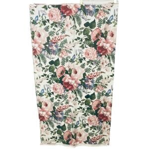 Waverly Spring Fever Cotton Fabric Remnant 59” x 55” Pink Floral Cottage READ